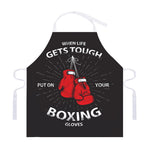 Put On Your Boxing Gloves Print Adjustable Apron