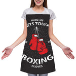 Put On Your Boxing Gloves Print Adjustable Apron