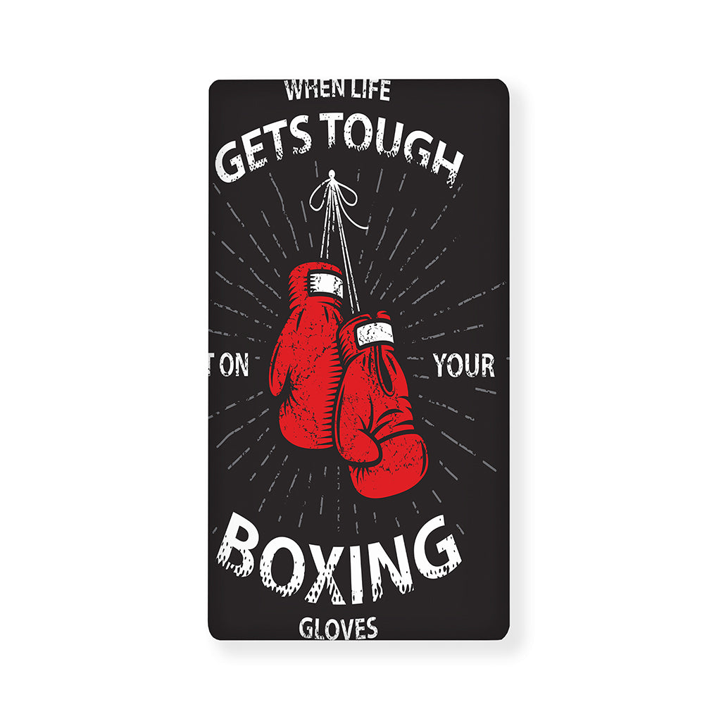 Put On Your Boxing Gloves Print Baby Crib Sheet