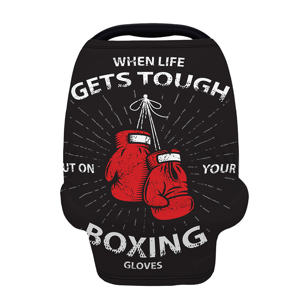 Put On Your Boxing Gloves Print Baby Seat Cover