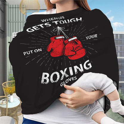Put On Your Boxing Gloves Print Baby Seat Cover