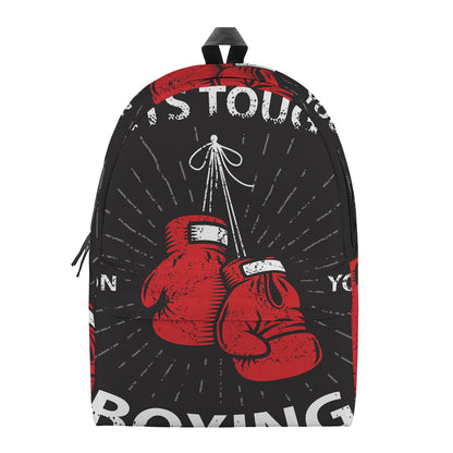 Put On Your Boxing Gloves Print Backpack