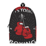 Put On Your Boxing Gloves Print Backpack
