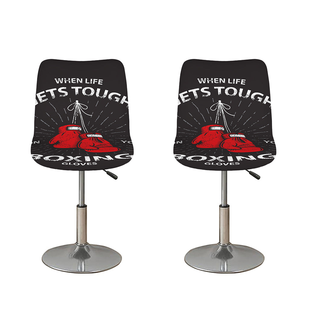 Put On Your Boxing Gloves Print Bar Stool Covers