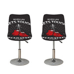 Put On Your Boxing Gloves Print Bar Stool Covers