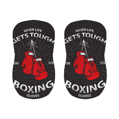 Put On Your Boxing Gloves Print Bar Stool Covers