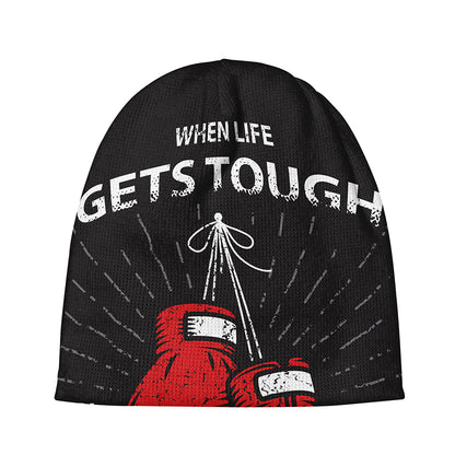 Put On Your Boxing Gloves Print Beanie