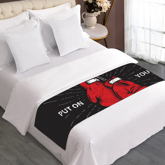 Put On Your Boxing Gloves Print Bed Runner