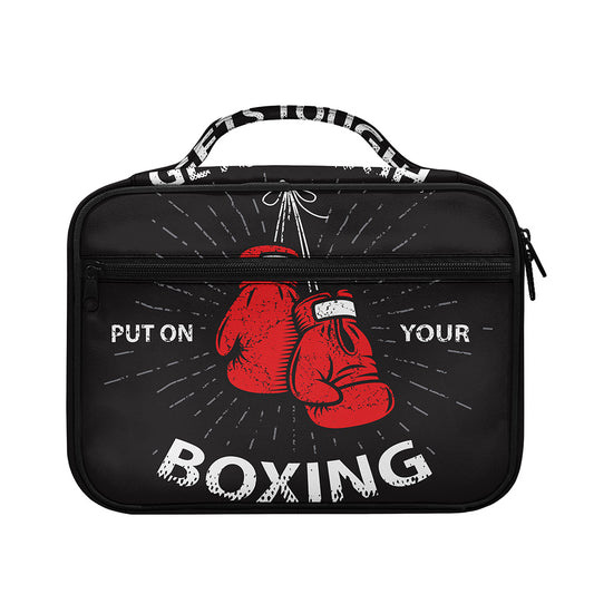 Put On Your Boxing Gloves Print Briefcase Bible Bag