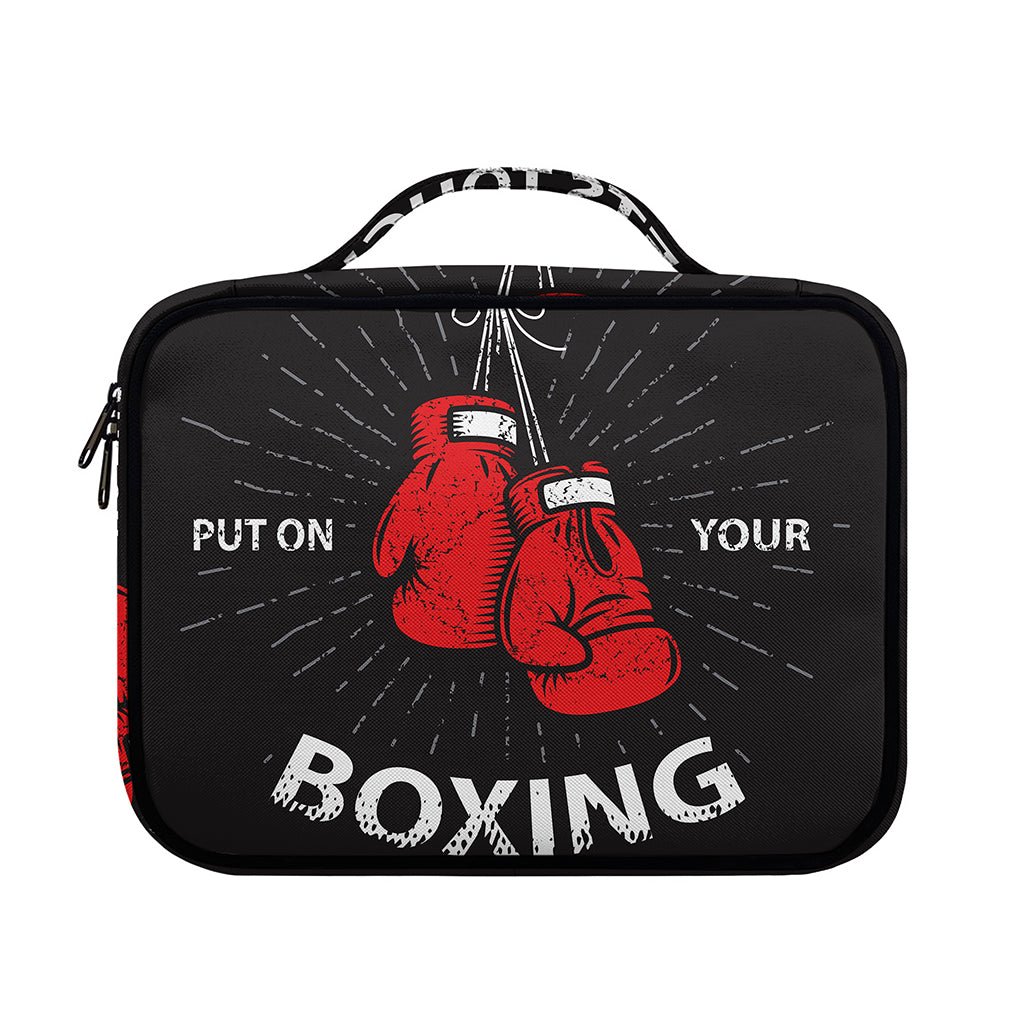 Put On Your Boxing Gloves Print Briefcase Bible Bag