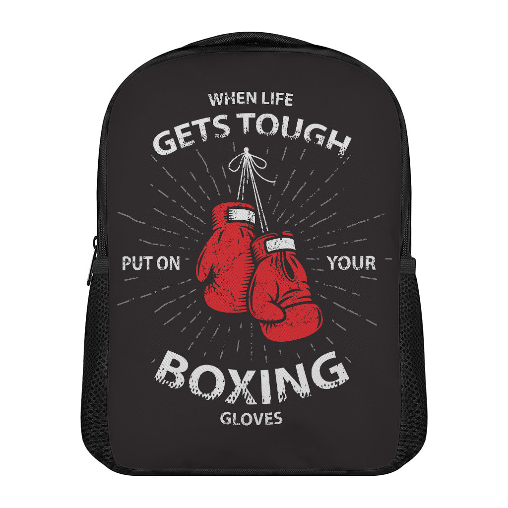 Put On Your Boxing Gloves Print Casual Backpack