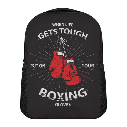 Put On Your Boxing Gloves Print Casual Backpack
