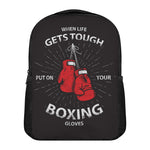 Put On Your Boxing Gloves Print Casual Backpack