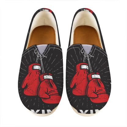 Put On Your Boxing Gloves Print Casual Shoes