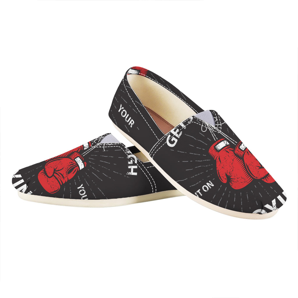 Put On Your Boxing Gloves Print Casual Shoes