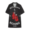 Put On Your Boxing Gloves Print Cotton Hawaiian Shirt