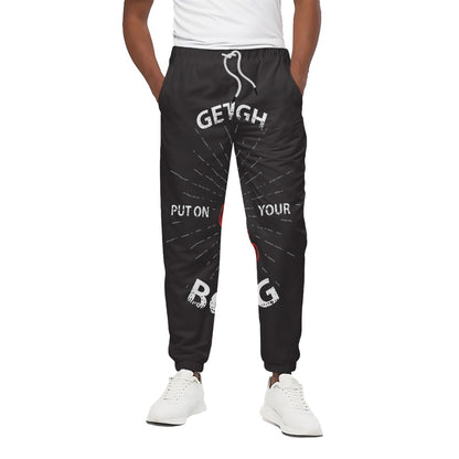 Put On Your Boxing Gloves Print Cotton Pants