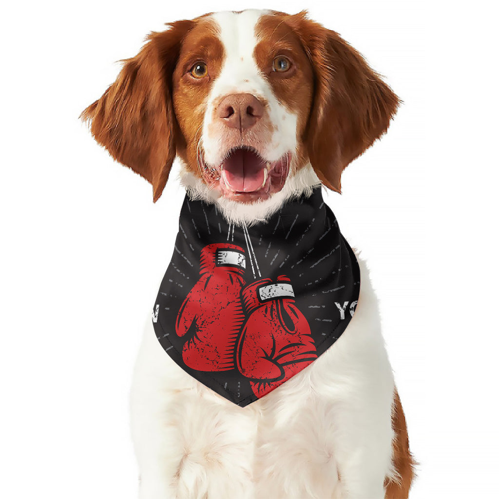 Put On Your Boxing Gloves Print Dog Bandana