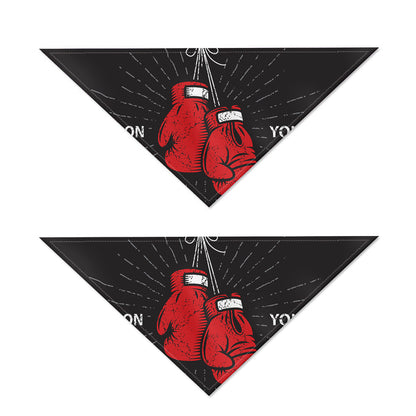 Put On Your Boxing Gloves Print Dog Bandana