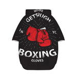 Put On Your Boxing Gloves Print Dog Zip Up Hoodie