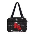 Put On Your Boxing Gloves Print Double Strap Bible Bag