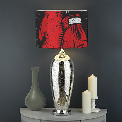 Put On Your Boxing Gloves Print Drum Lamp Shade