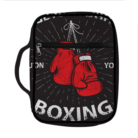 Put On Your Boxing Gloves Print Front Pocket Bible Bag
