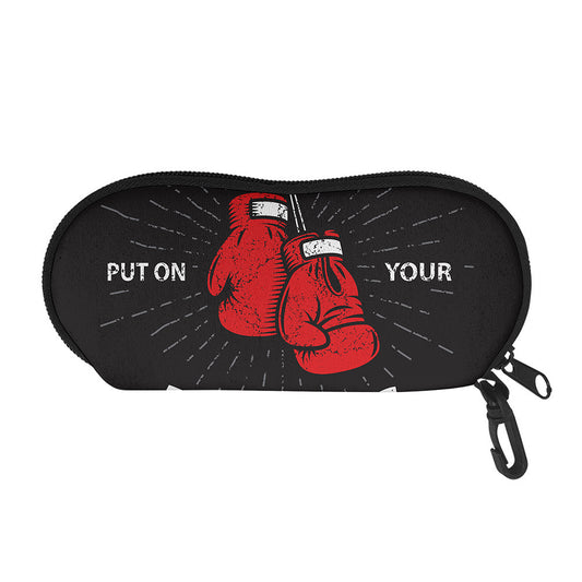 Put On Your Boxing Gloves Print Glasses Case