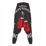 Put On Your Boxing Gloves Print Hammer Pants