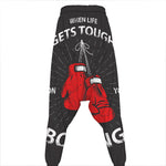 Put On Your Boxing Gloves Print Hammer Pants
