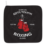 Put On Your Boxing Gloves Print Hand Towel