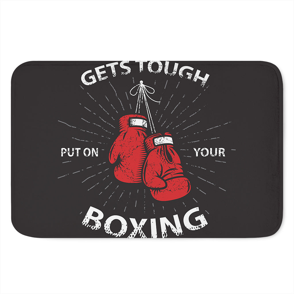 Put On Your Boxing Gloves Print Indoor Door Mat