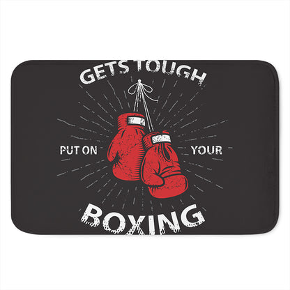 Put On Your Boxing Gloves Print Indoor Door Mat