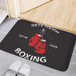 Put On Your Boxing Gloves Print Indoor Door Mat