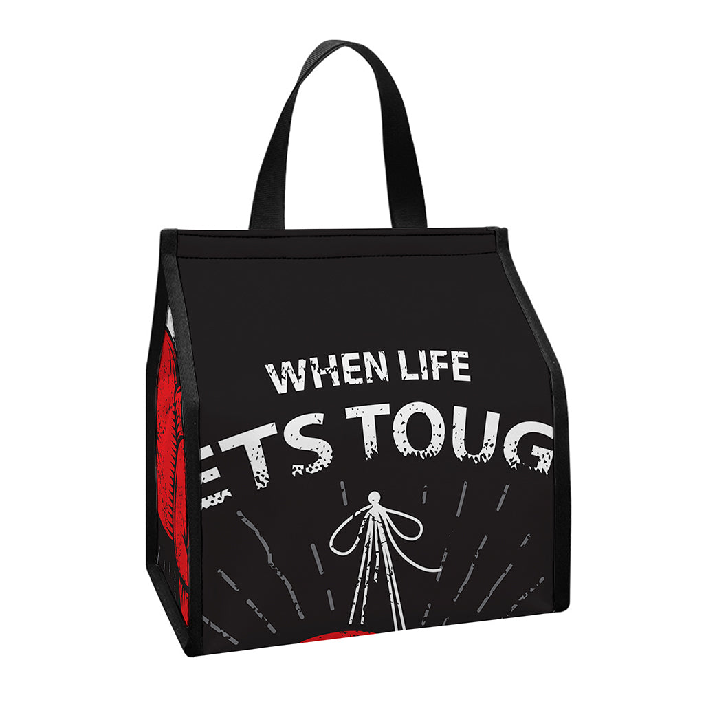 Put On Your Boxing Gloves Print Insulated Lunch Tote