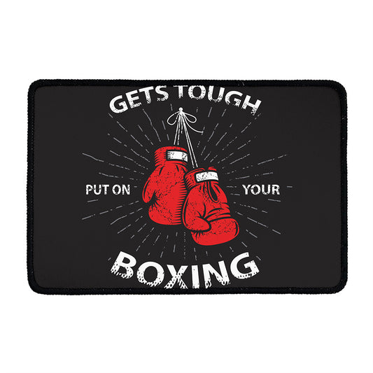 Put On Your Boxing Gloves Print Kitchen Mat