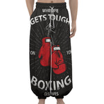 Put On Your Boxing Gloves Print Lantern Pants
