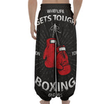Put On Your Boxing Gloves Print Lantern Pants