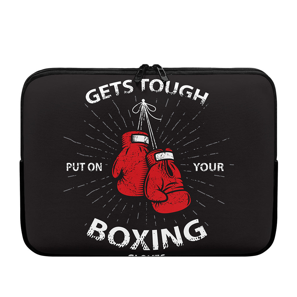 Put On Your Boxing Gloves Print Laptop Sleeve