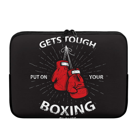 Put On Your Boxing Gloves Print Laptop Sleeve