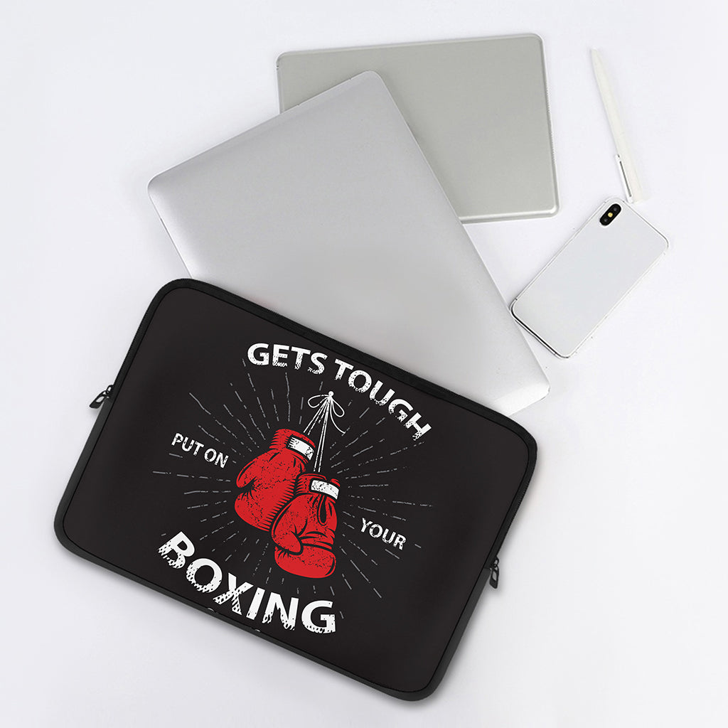 Put On Your Boxing Gloves Print Laptop Sleeve