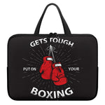 Put On Your Boxing Gloves Print Laptop Sleeve With Handle