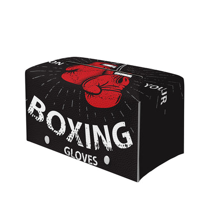 Put On Your Boxing Gloves Print Leather Tissue Box Cover
