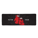Put On Your Boxing Gloves Print Long Kitchen Mat
