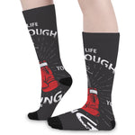 Put On Your Boxing Gloves Print Long Socks