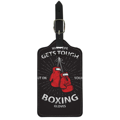 Put On Your Boxing Gloves Print Luggage Tag
