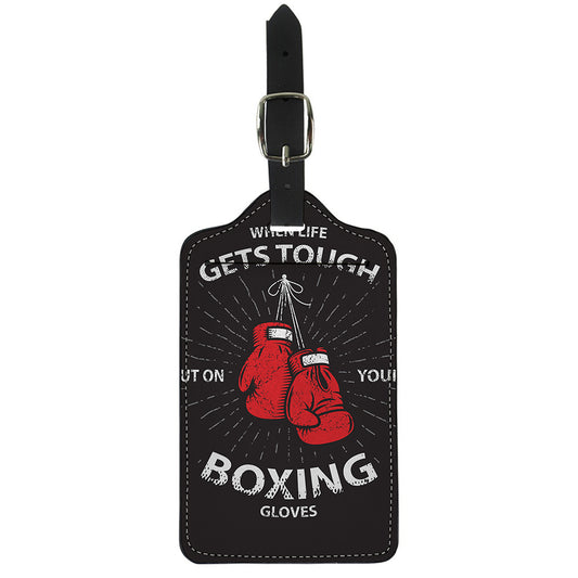 Put On Your Boxing Gloves Print Luggage Tag