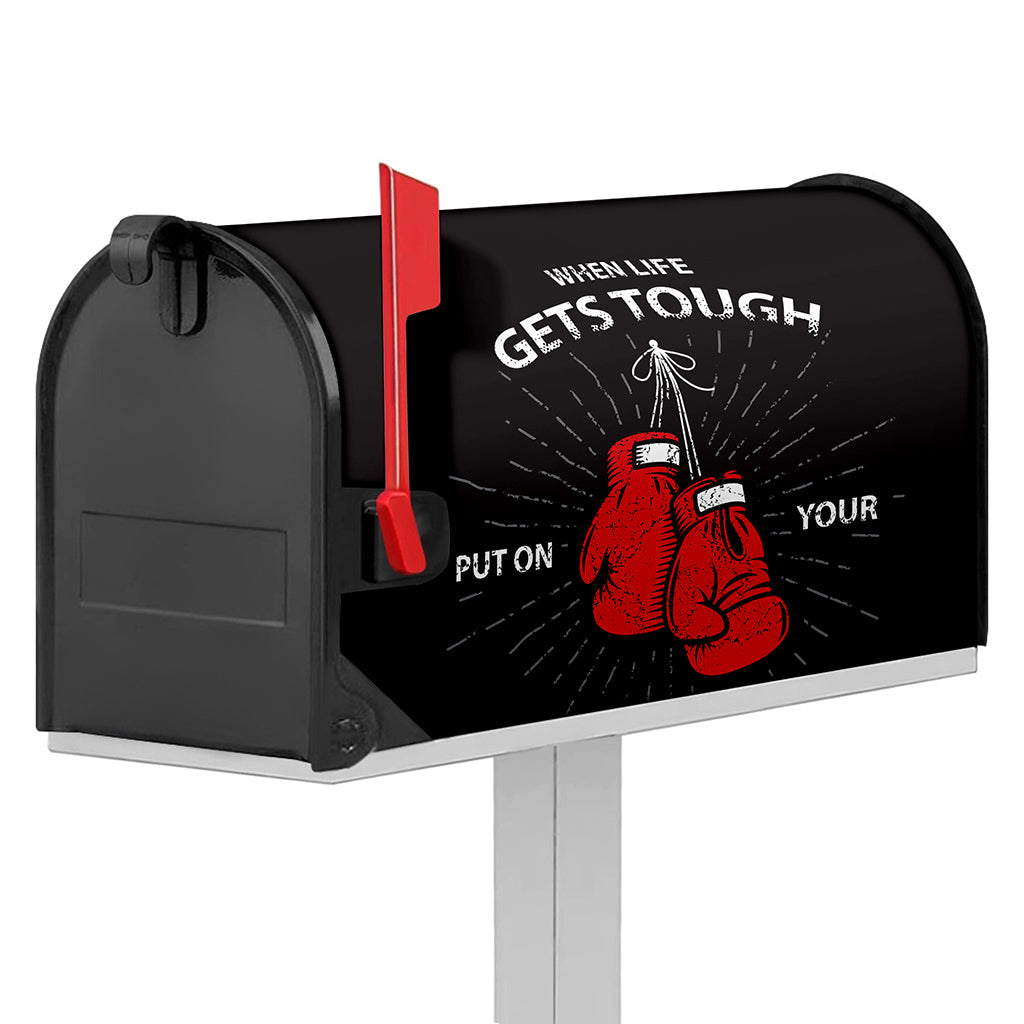 Put On Your Boxing Gloves Print Mailbox Cover