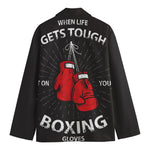 Put On Your Boxing Gloves Print Men's Blazer