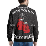 Put On Your Boxing Gloves Print Men's Bomber Jacket